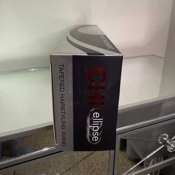 CHI Ellipse Tapered Hairstyling Wand 3/4 - 1 1/4 Oval Teflon Barrel Black New - Picture 9 of 10